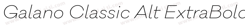 Galano Classic Alt ExtraBold字体转换